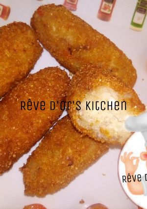 A picture of Yam kebab.