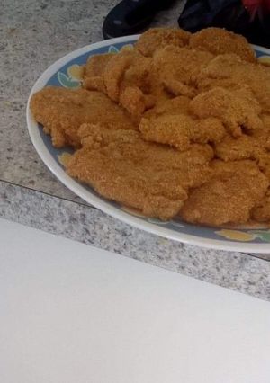 Una foto de Pollo apanado
