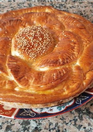 صورة لوصفة بريوش على شكل وردة