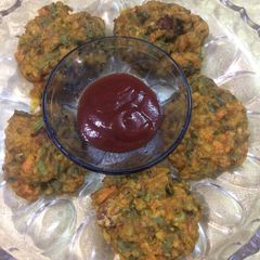 A picture of Air fried stuffed kababs.