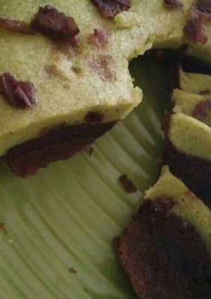 Foto resep Brownies pandan kurma #legittt buangetzz