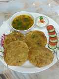 Wheat flour Puri and potato sabji