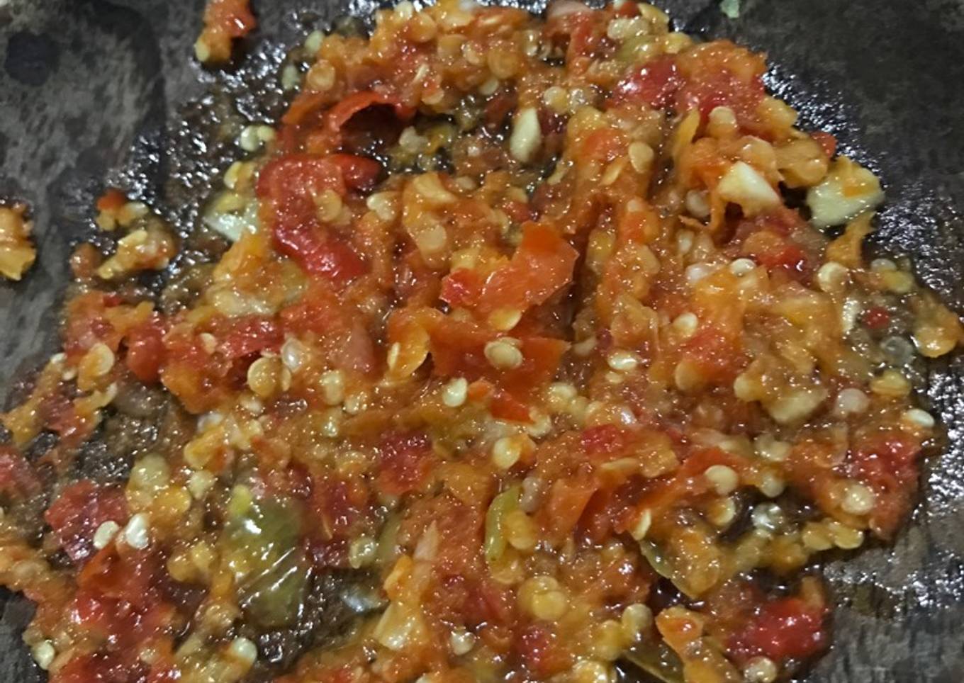 Sambal korek ala bebek pak slamet