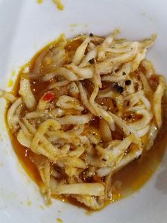 Hình của món Cá cơm mờm kho tiêu.