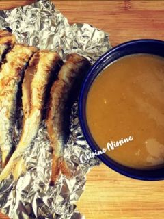 صورة لوصفة حساء السمك مع سمك مقلي 🥣🐟