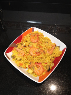 Una foto de Paella rápida, fácil y económica