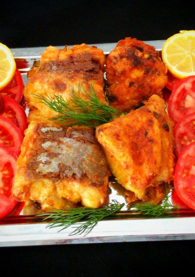عکسی از دستور ماهی با طعم سیر و لیموترش