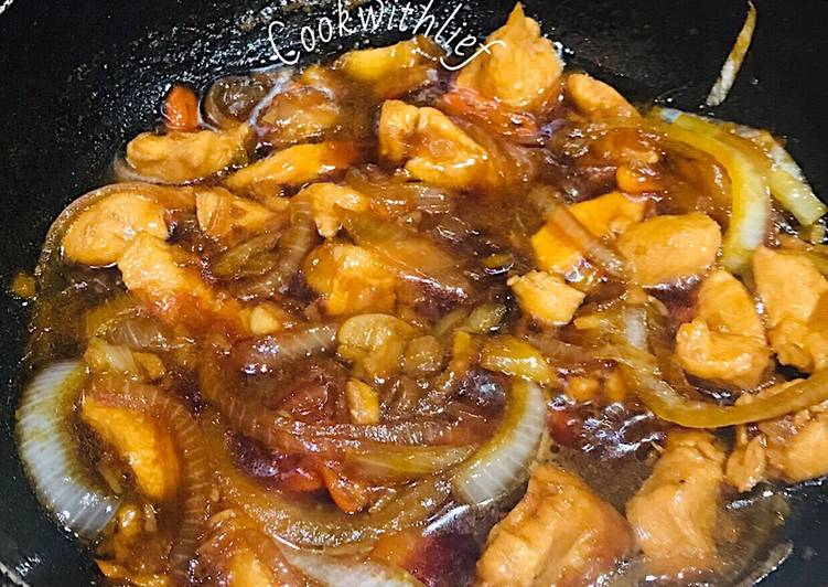 Cara Gampang Menyiapkan Ayam Kecap Bawang Bombai🌼, Sempurna