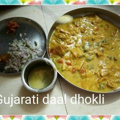 A picture of Gujarati Daal Dhokli....