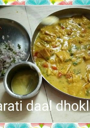 A picture of Gujarati Daal Dhokli....