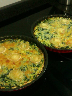 Una foto de Quiche de espinacas