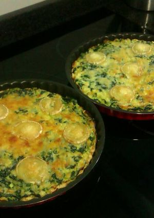 Una foto de Quiche de espinacas