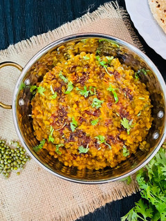 A picture of Green Moong Dal.