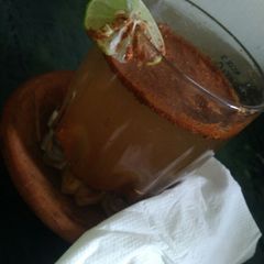 A picture of Cinnamon lemon juice.