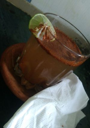 A picture of Cinnamon lemon juice.