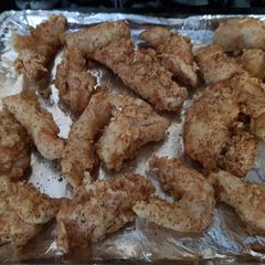A picture of My Deep fried Garlic Chicken strips.😘.