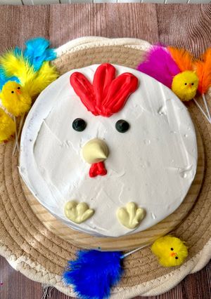 Una foto de Bizcocho Gallo - Recetas con peques