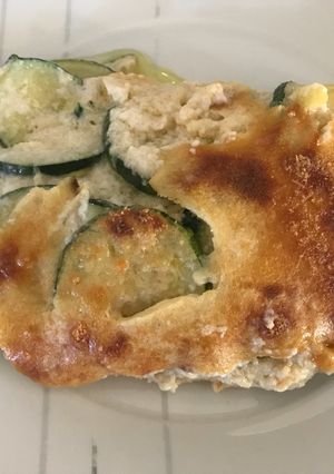 Una foto de Pastel de zapallito italiano gratinado