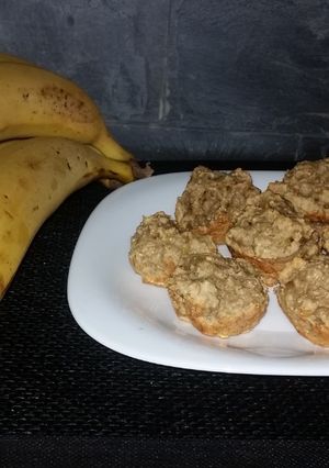 Una foto de Muffins de banana riquísimos sin azúcar