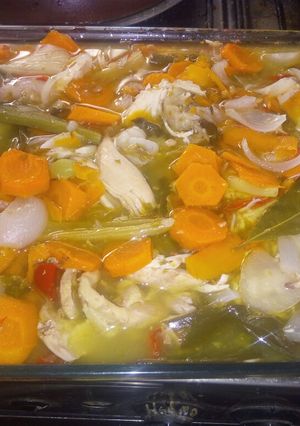 Una foto de Pollo en escabeche