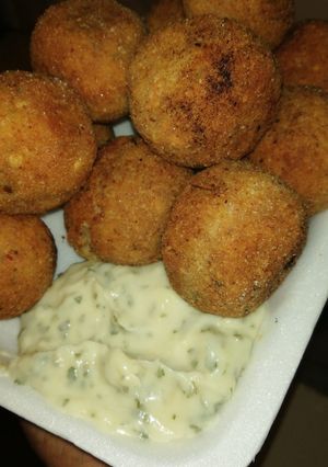 Una foto de Croquetas de arroz