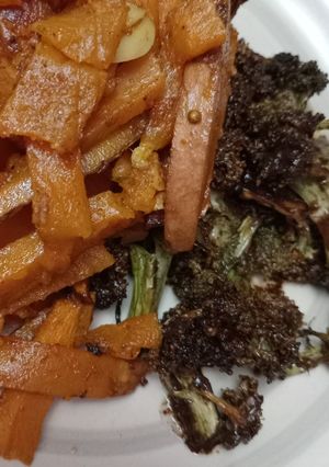 Una foto de Brócoli vegano estilo asiático