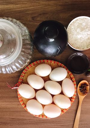 Hình của món Trứng vịt muối.