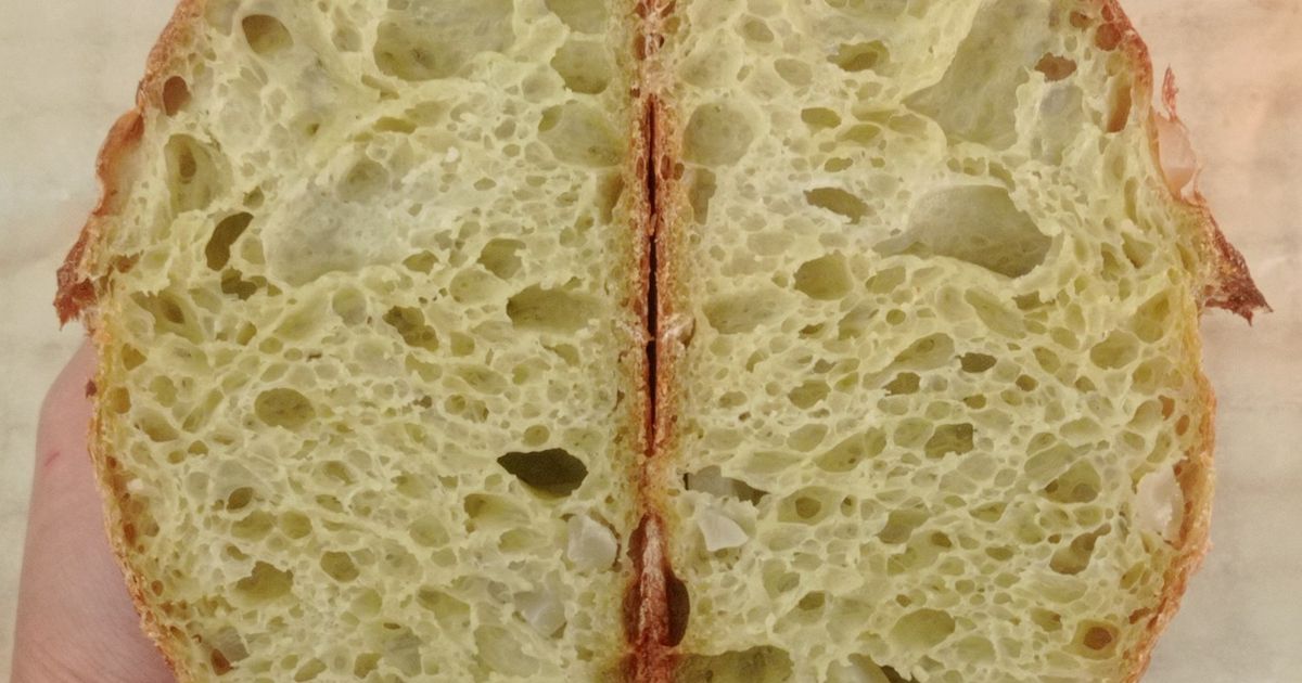Spelt Pandan Kolang-Kaling Sourdough Bread