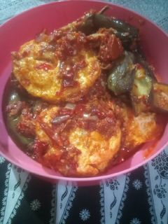 Foto resep Balado terong telur ceplok #🥘🍛🍝