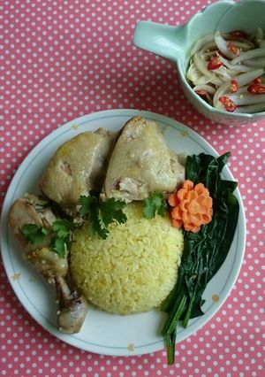 Hình của món Cơm gà.