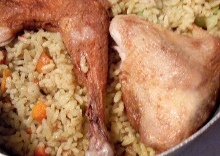 Easiest Way to Prepare Any-night-of-the-week Coconut Rice with Chicken
