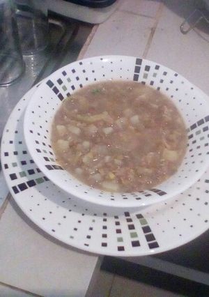 Una foto de Lentejas con guiso