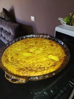Una foto de Chipa Guasu paraguaya