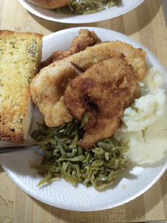 A picture of Fried chicken breasts.