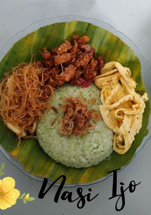 Foto resep Nasi Ijo Rice Cooker