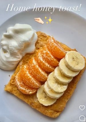 รูปของ Honey Toast ฮันนี่โทสต์แบบง่ายมาก