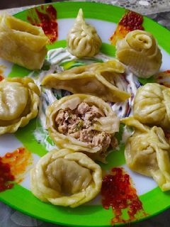 चिकन मोमोज़ (Chicken Momos recipe in Hindi) रेसिपी मुख्य फोटो