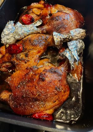 Omlós Sült kacsacombok recept fotója
