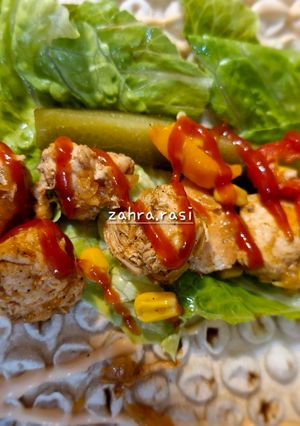 عکسی از دستور ساندویچ مرغ رژیمی