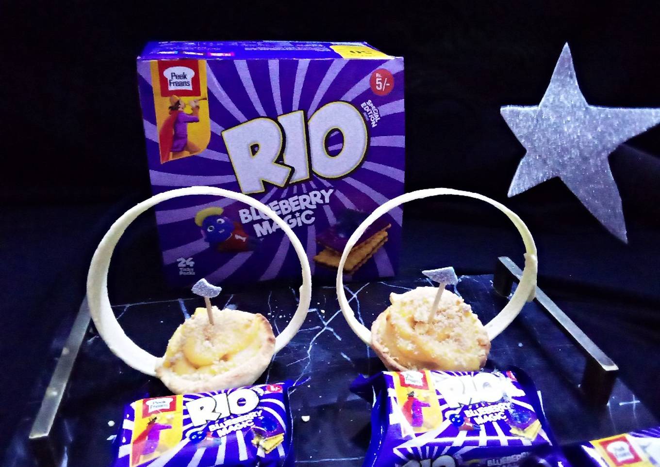Rio Blueberry Custard Tart
