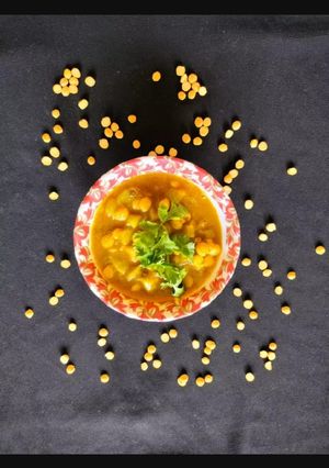 A picture of Lauki chana dal ki sabji.