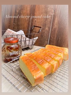 Foto resep Almond cheese pound cake (glutenfree, keto)