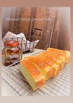 Foto resep Almond cheese pound cake (glutenfree, keto)