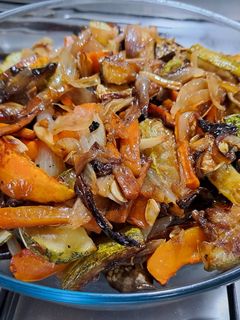 Una foto de Panaché de vegetales al horno