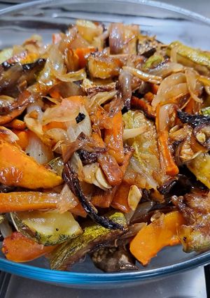 Una foto de Panaché de vegetales al horno