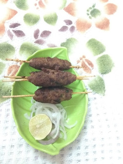 A picture of Mutton kebabs on Tawa.