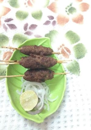 A picture of Mutton kebabs on Tawa.