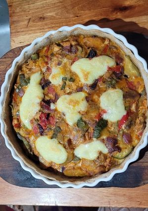 Una foto de Tarta de verduras saludable