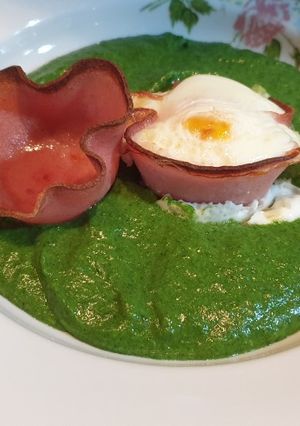 Retró spenót főzelék recept fotója