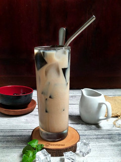 Foto resep Grass Jelly Milk Tea